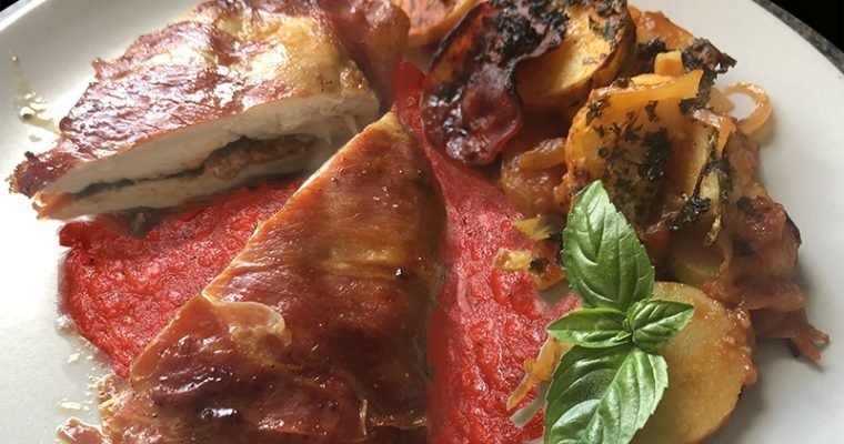 Chicken with pesto