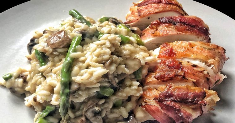 Chicken with Wild Mushroom Risotto