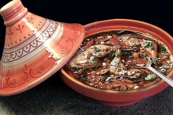 Chicken Tagine with courgettes and Feta