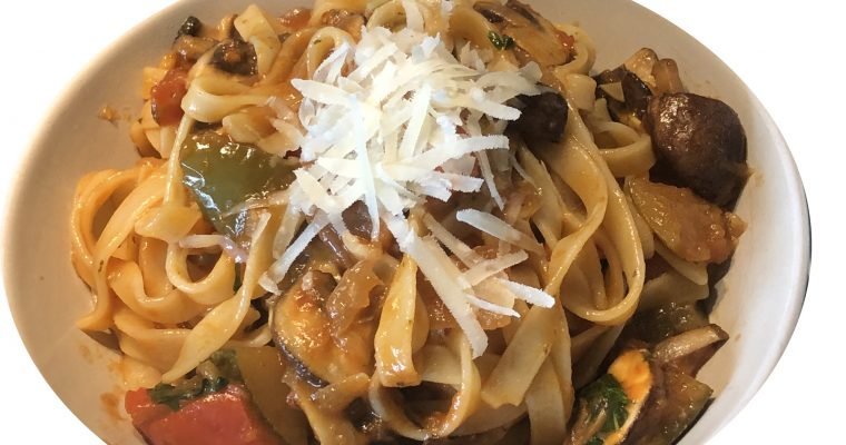 Tagliatelle with Ratatouille