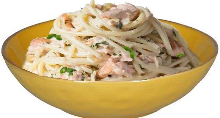 Salmon with Spaghetti