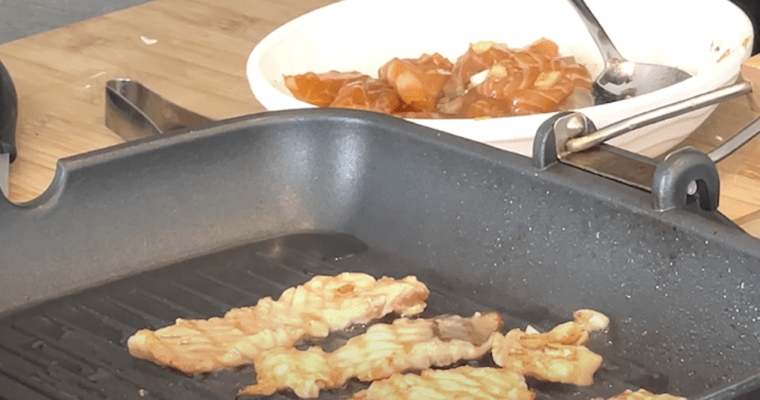 How to marinate and grill Salmon Slices